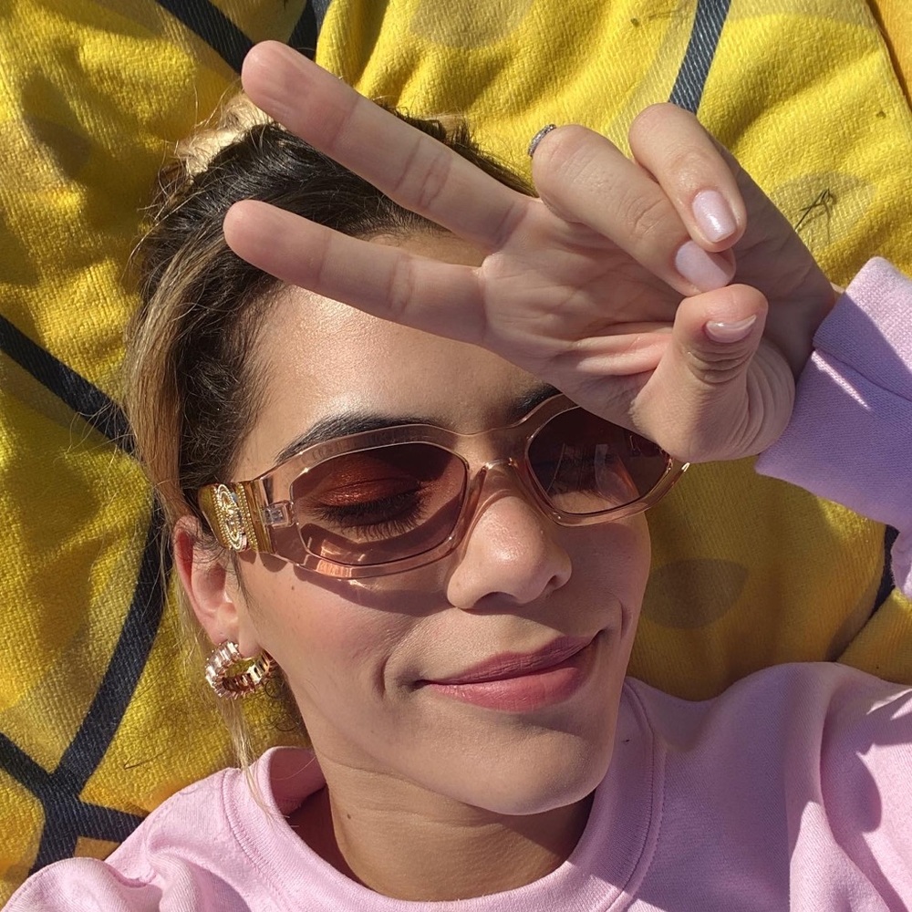Nude with gold detail sunnies